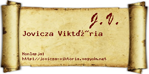 Jovicza Viktória névjegykártya