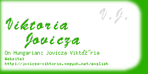 viktoria jovicza business card